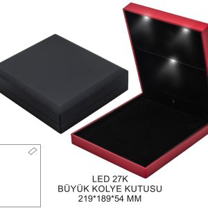 LED BÜYÜK KOLYE KUTUSU 27K - Görsel 1